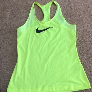 Nike dry fit singlet- never worn- neon